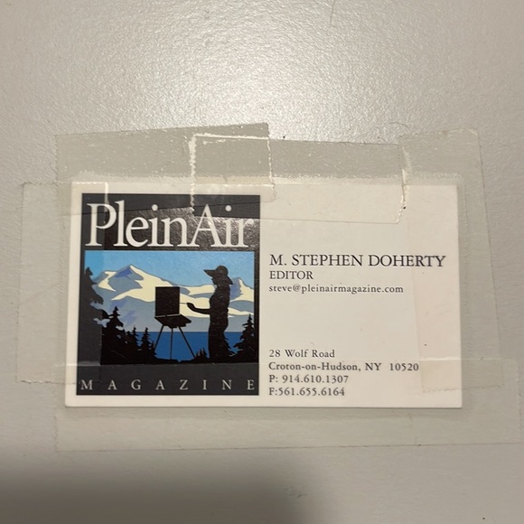 “Willows by the Pond” painting by M. Stephen Doherty. Oil on wood. Beautiful! - Picture 7 of 13